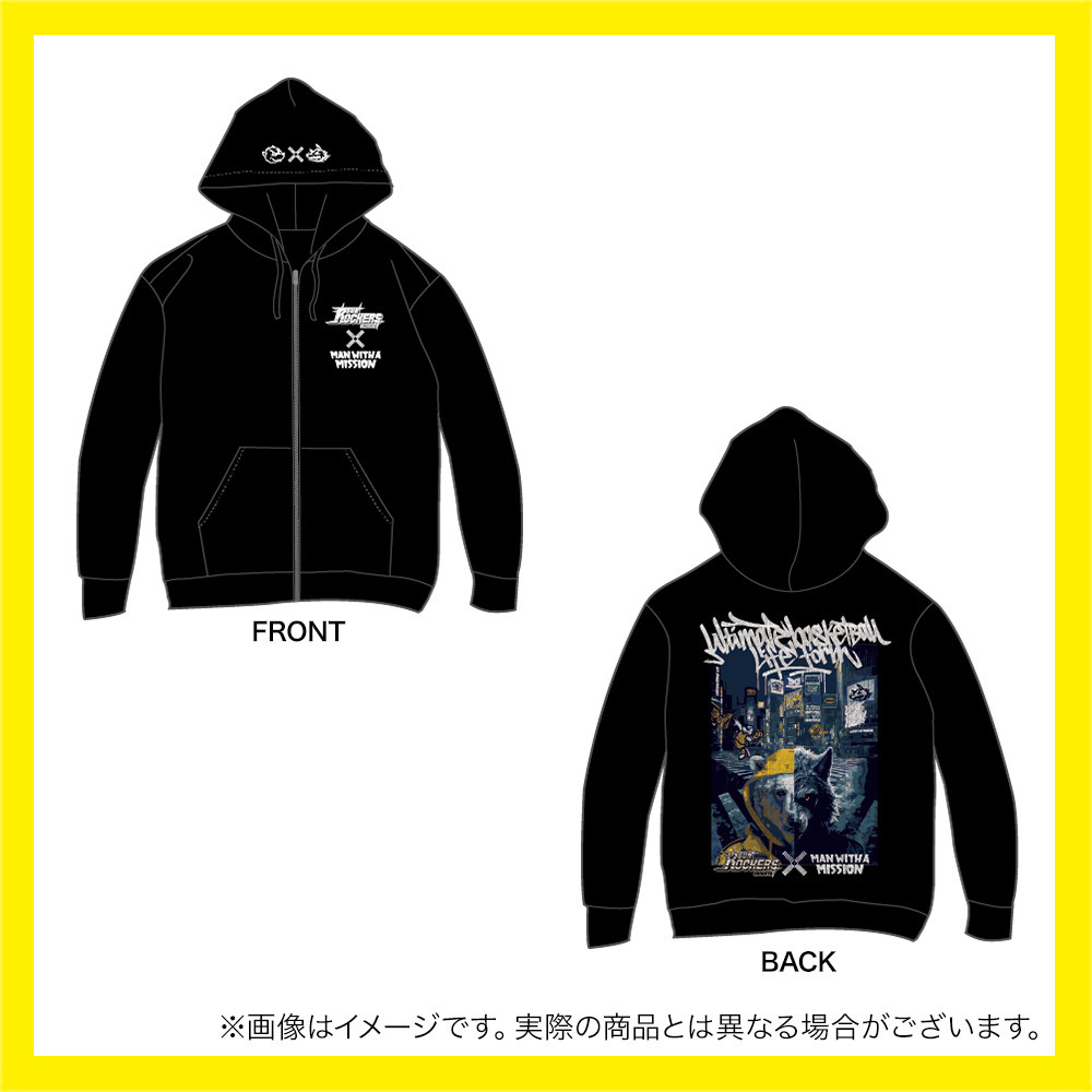 MAN WITH A MISSION &times; SUNROCKERS SHIBUYA フーディー 詳細画像 ‐ 1